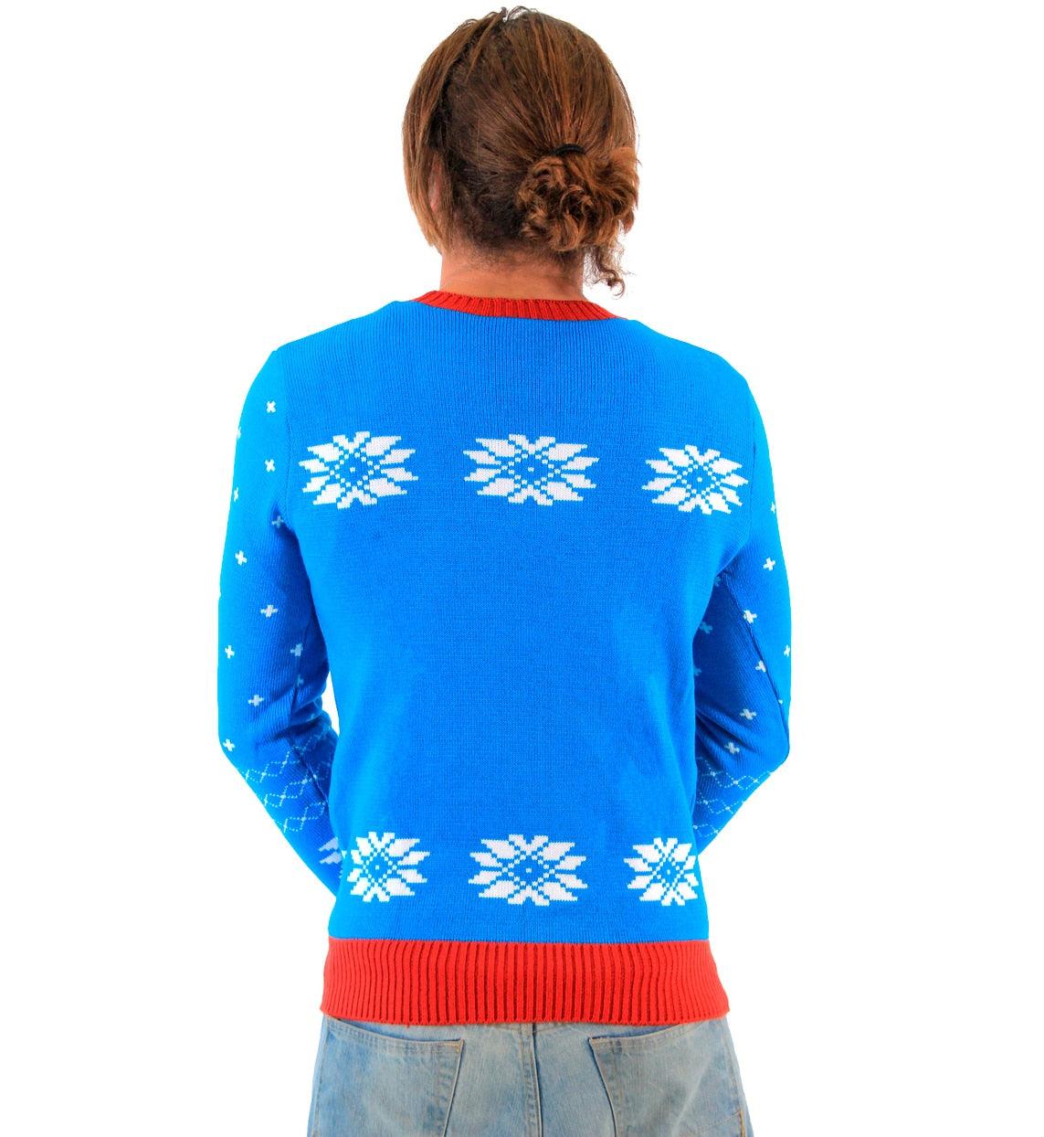 The Smurfs Papa Smurf As Santa Ugly Christmas Sweater - Image 4