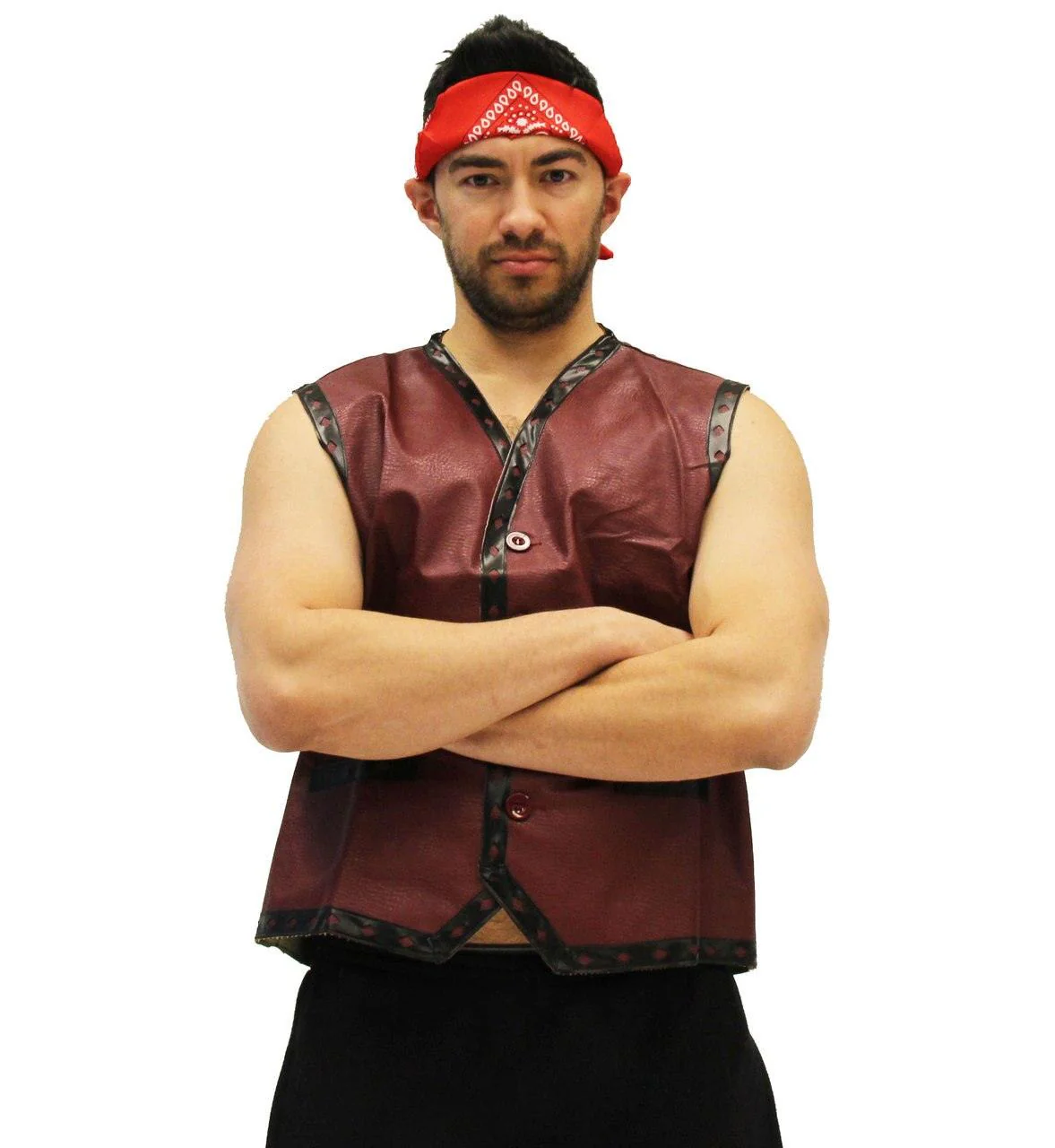 The Warriors Gang Member Emblem Leather Vest Jacket and Bandana - Image 3
