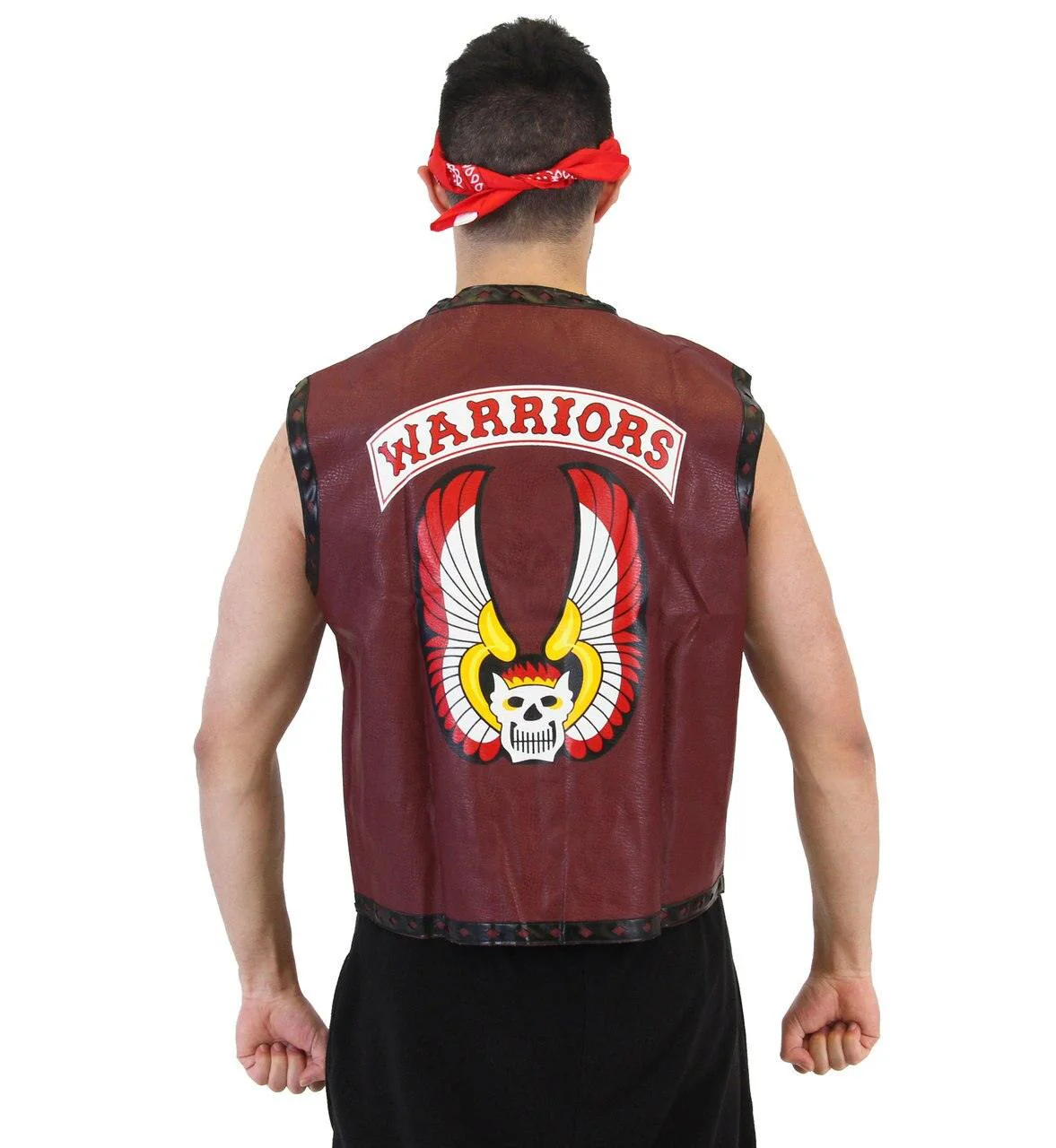 The Warriors Gang Member Emblem Leather Vest Jacket and Bandana - Image 4