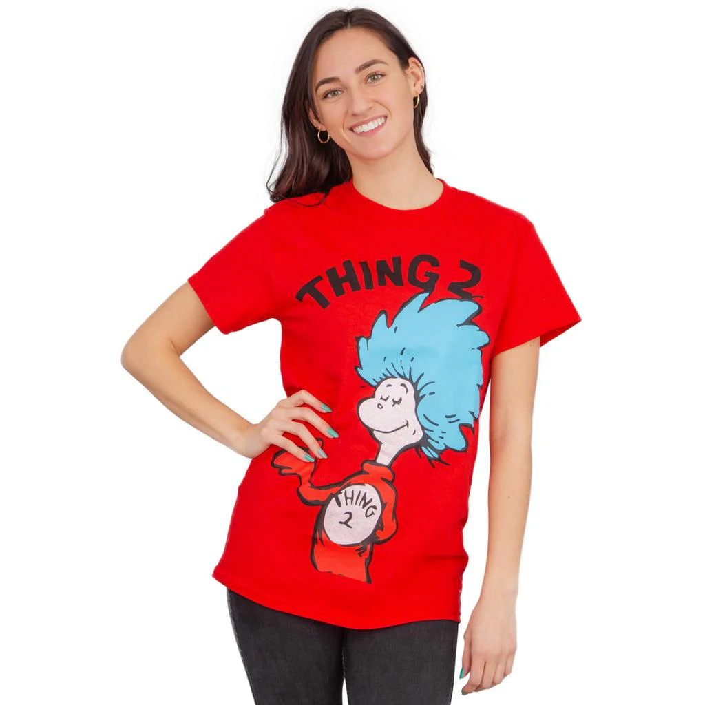 Thing 1 or Thing 2 Adult T-shirt - Image 2