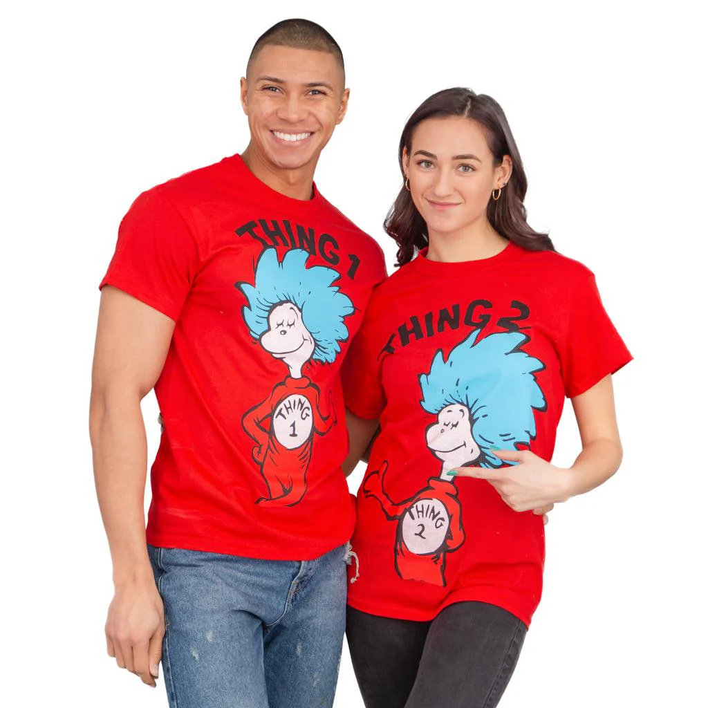 Thing 1 or Thing 2 Adult T-shirt - Image 3