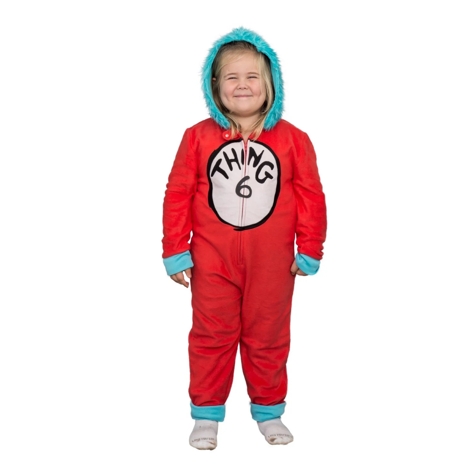 Thing 1 to 6 Interchangeable Patches Kids Union Suit - Image 6