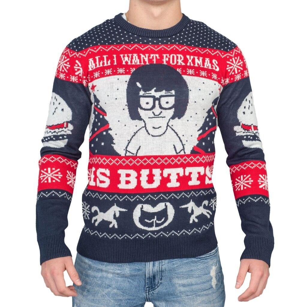 Tina All I Want for Xmas...Bob's Burgers Funny Christmas Sweater - Image 3