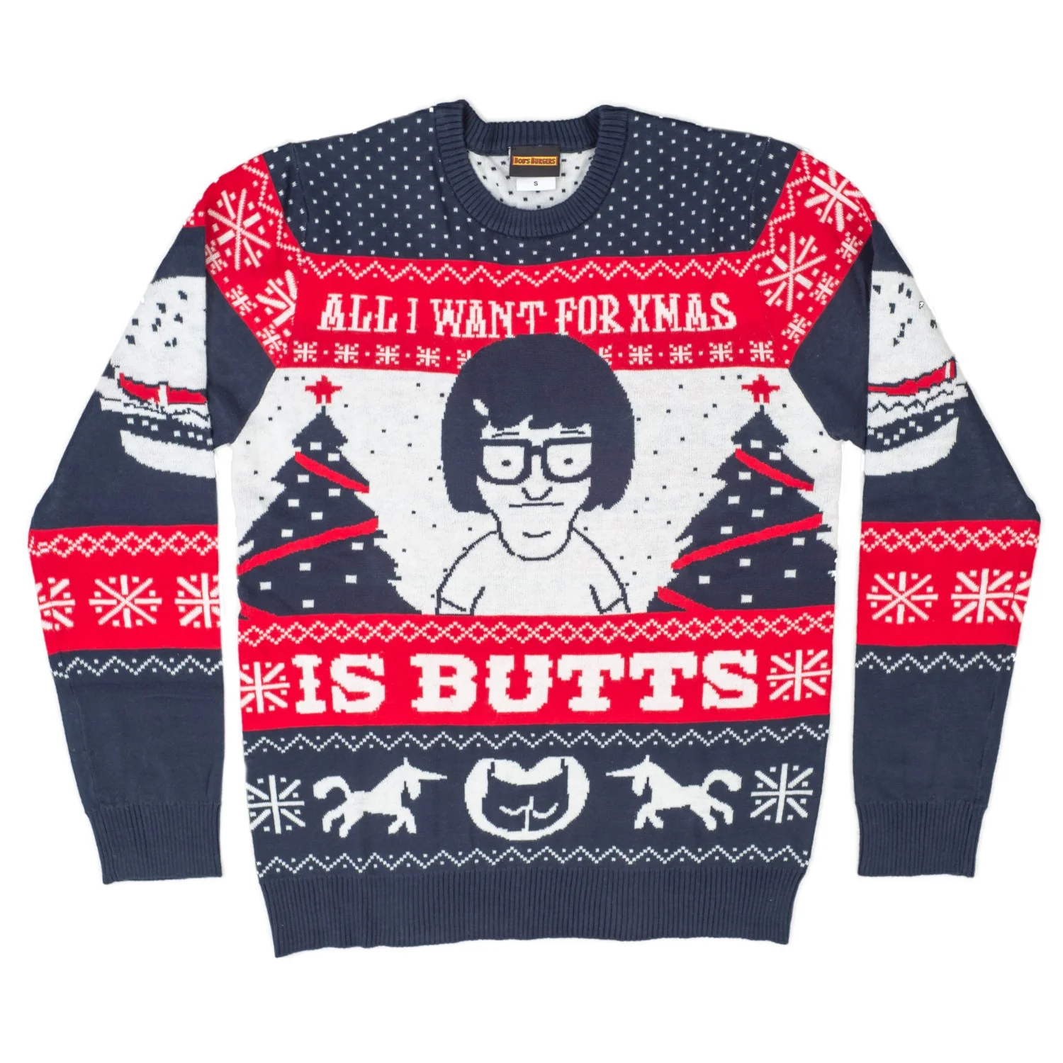 Tina All I Want for Xmas...Bob's Burgers Funny Christmas Sweater - Image 7