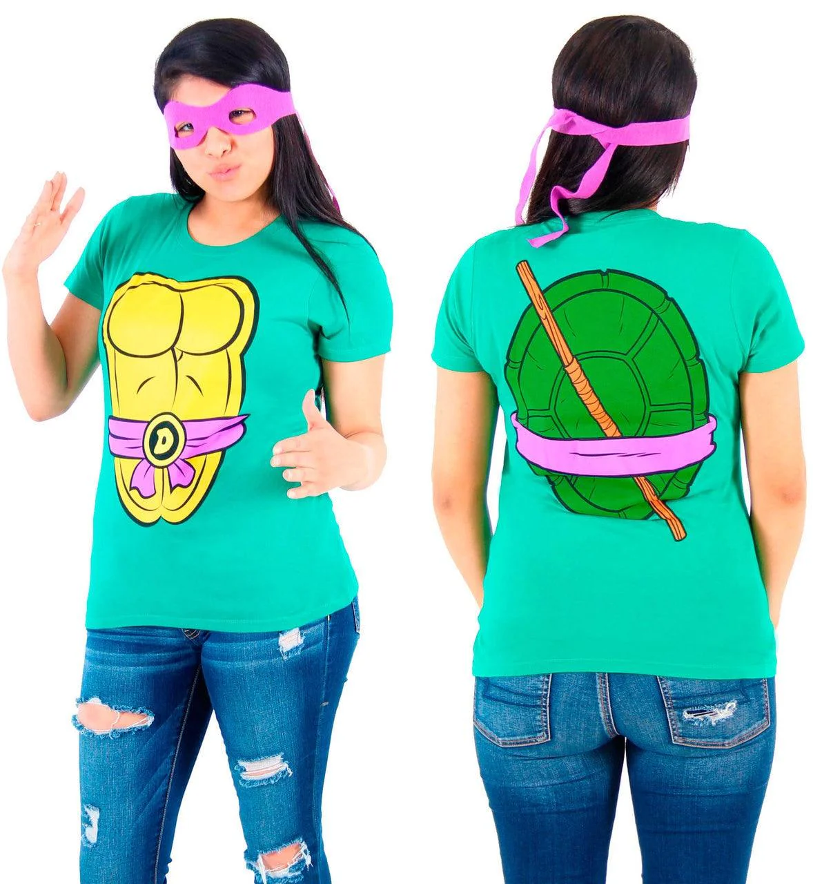 TMNT Costume Juniors T-Shirt - Image 2