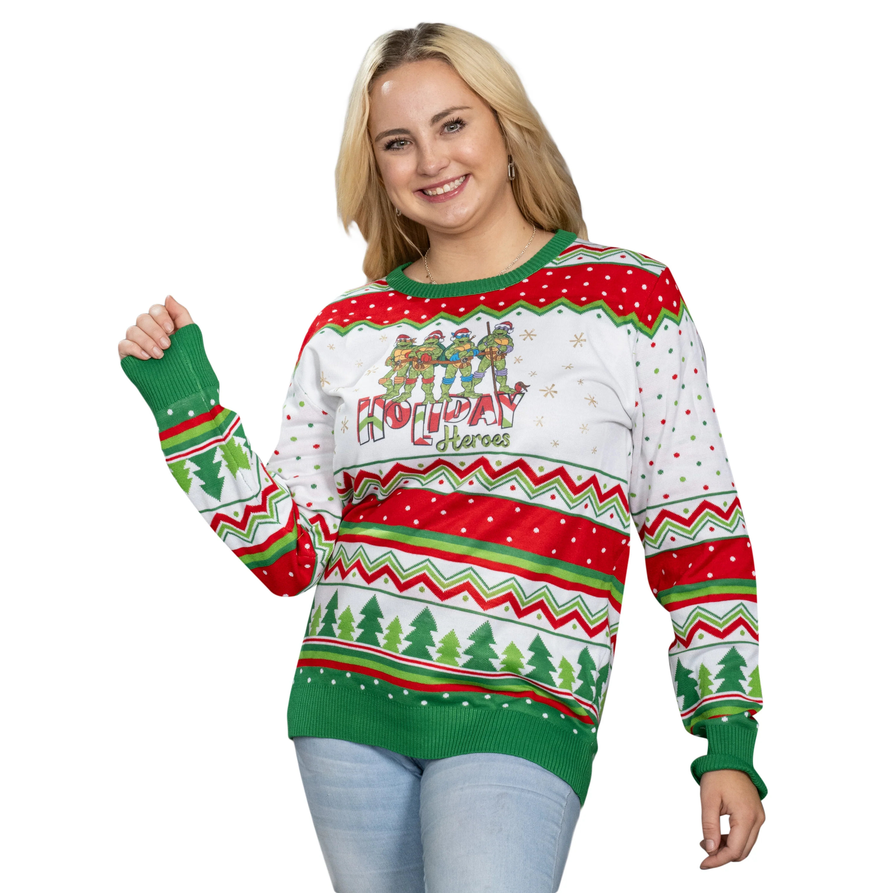 TMNT "Holiday Heroes" Christmas Sweater - Image 5