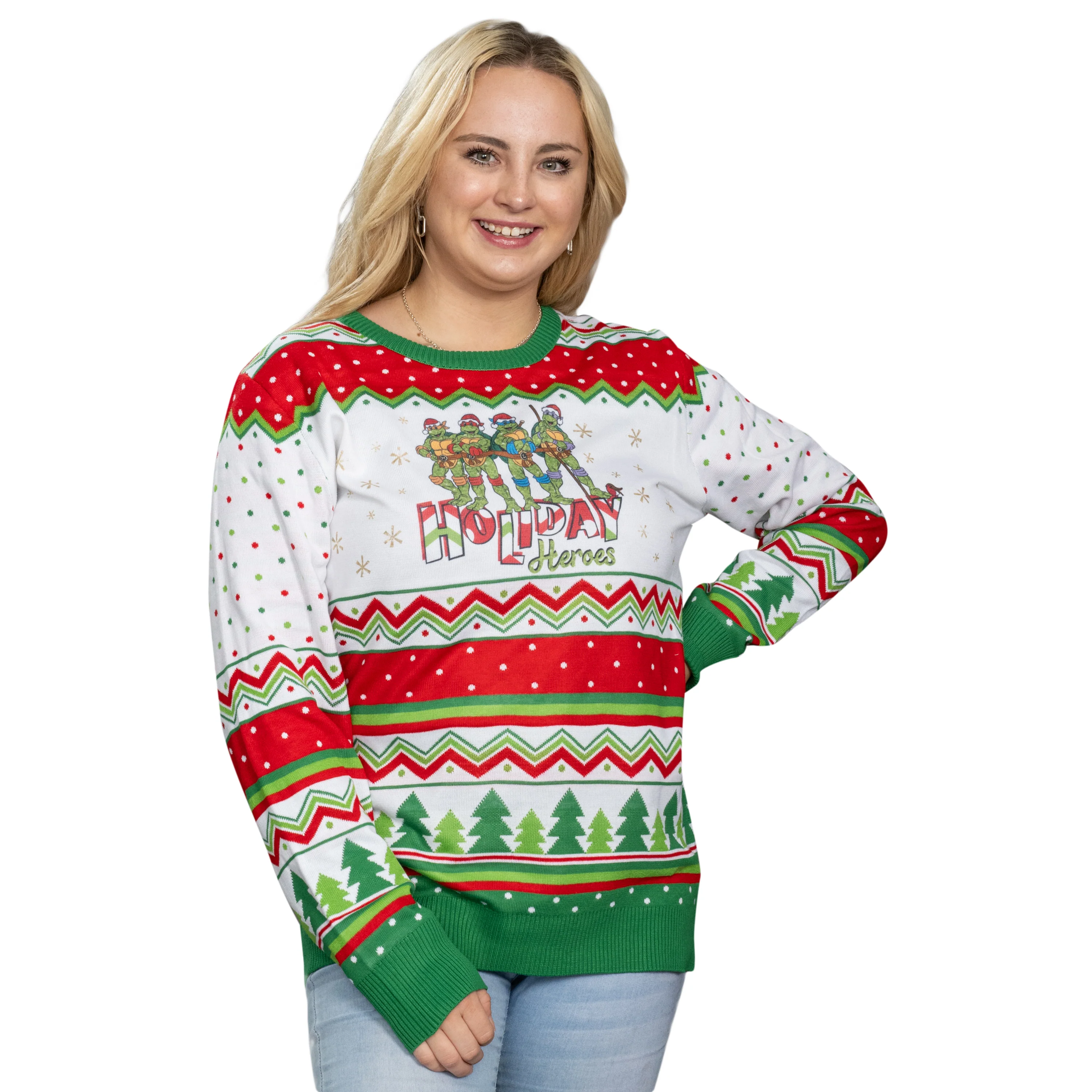 TMNT "Holiday Heroes" Christmas Sweater - Image 6