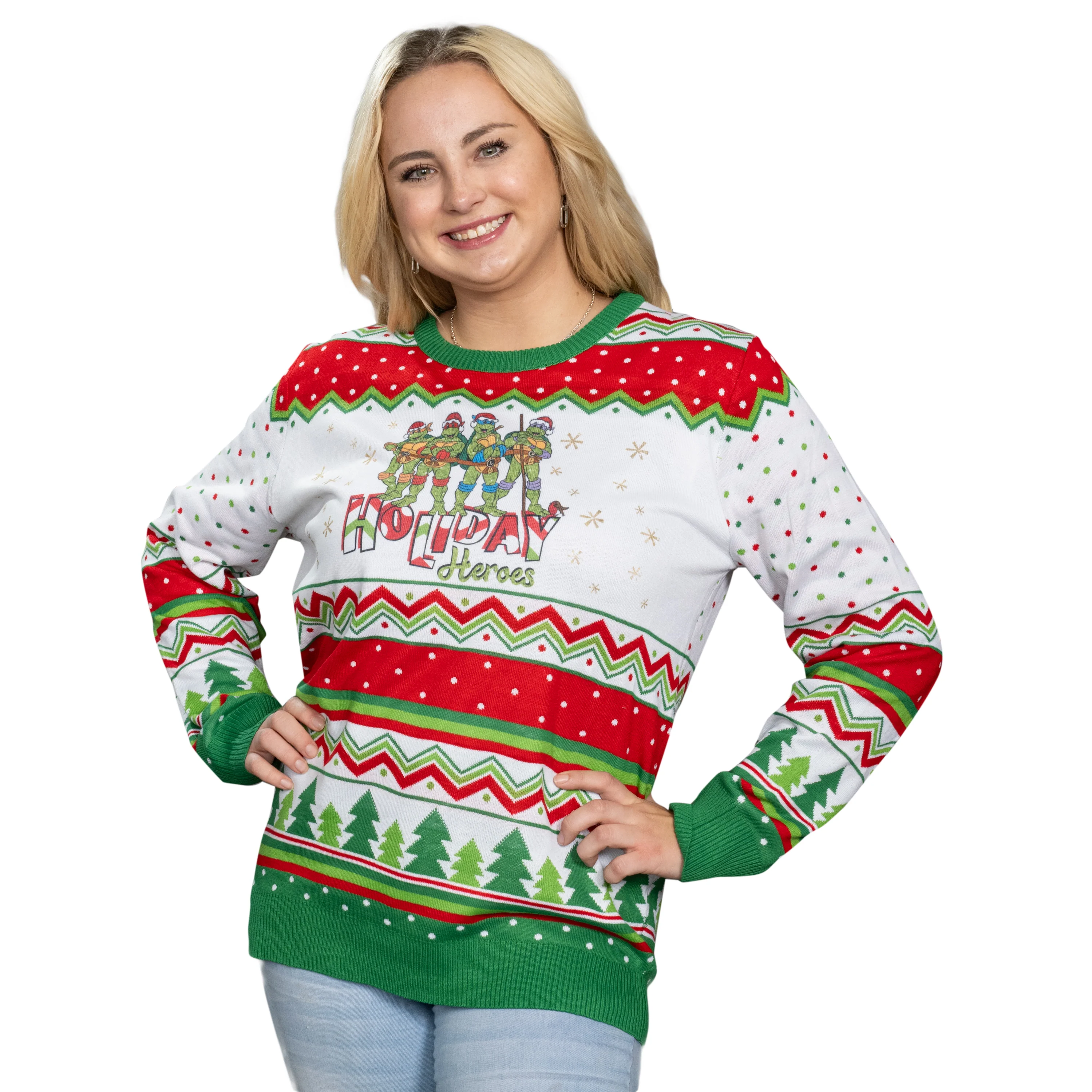 TMNT "Holiday Heroes" Christmas Sweater - Image 7