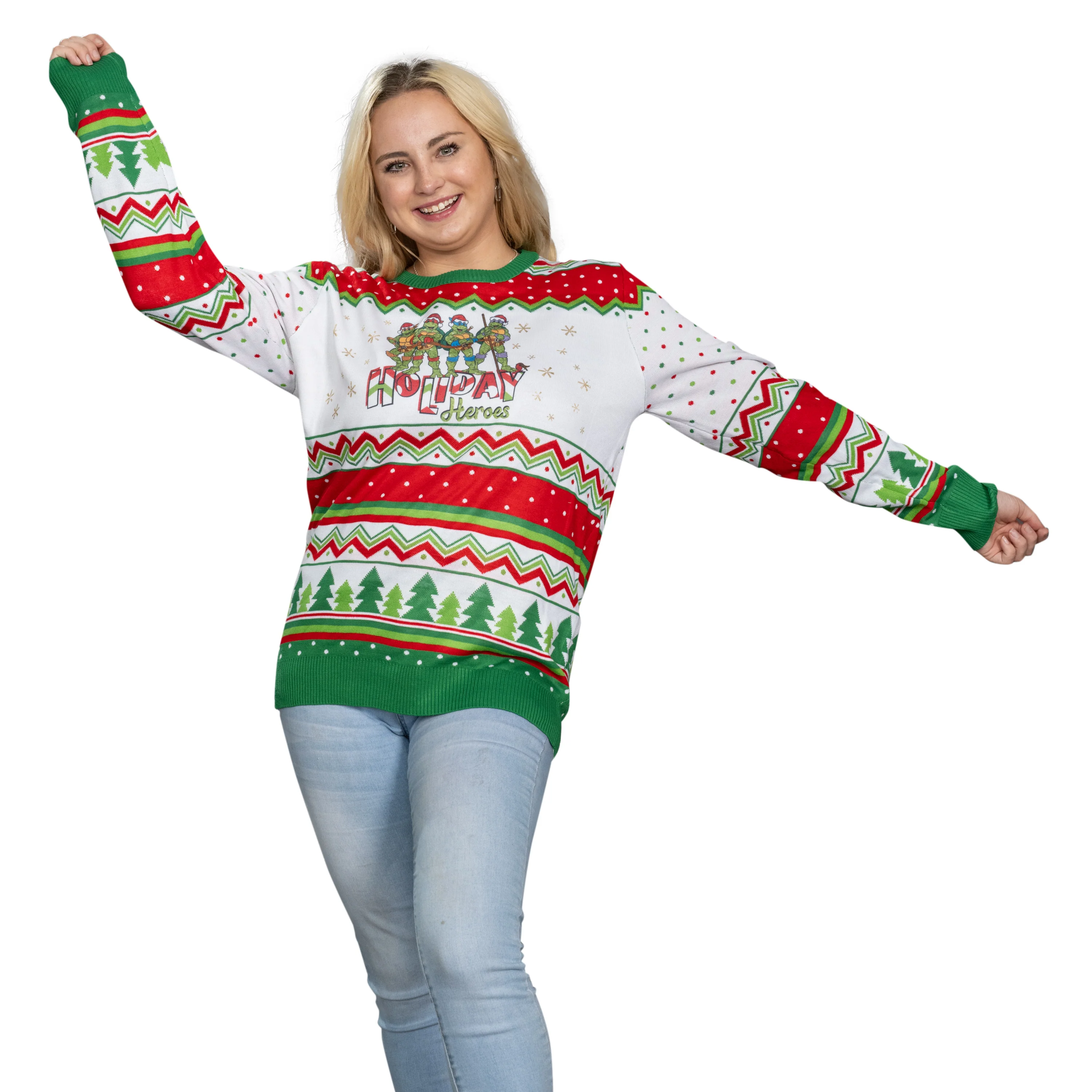 TMNT "Holiday Heroes" Christmas Sweater - Image 8