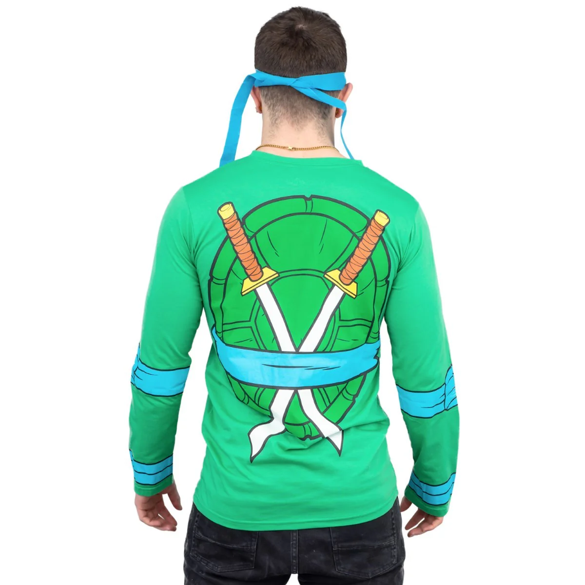 TMNT Long Sleeves Costume T-shirt & Eye Mask - Image 3