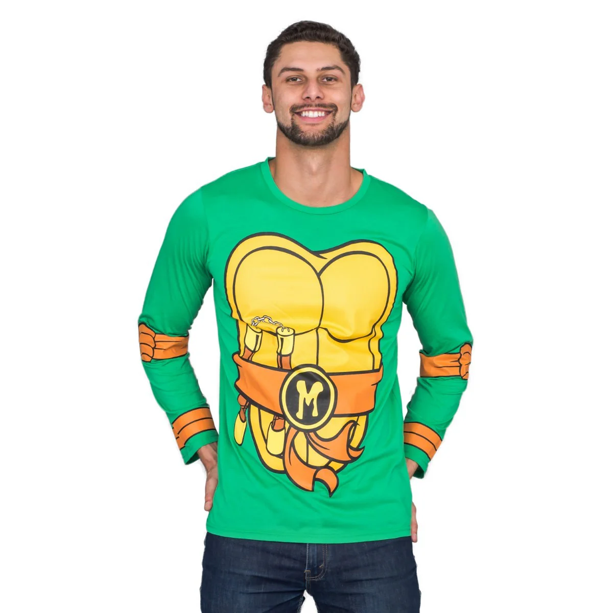 TMNT Long Sleeves Costume T-shirt & Eye Mask - Image 7