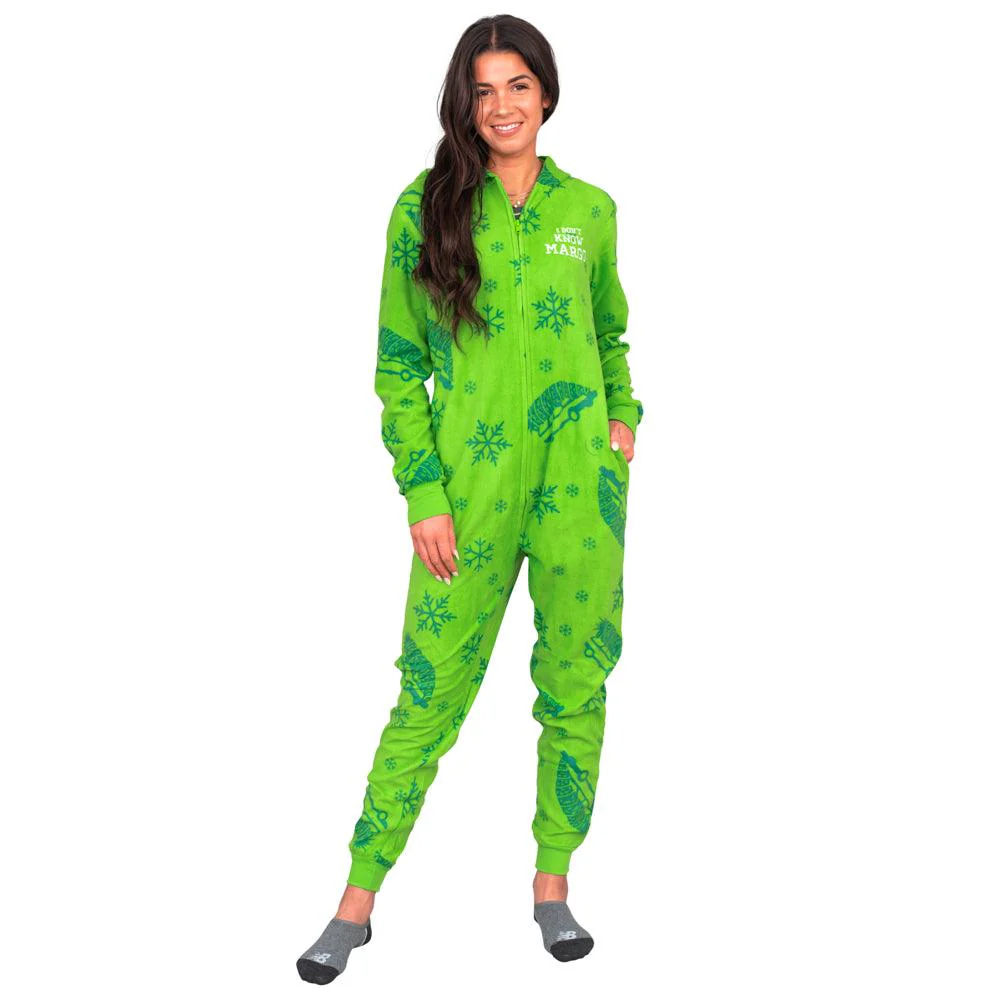 Todd and Margo Christmas Pajamas Jumpsuit Matching Couples Union Suit - Image 4