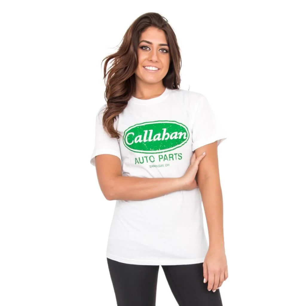 Tommy Boy Callahan Auto Parts White T-shirt - Image 2