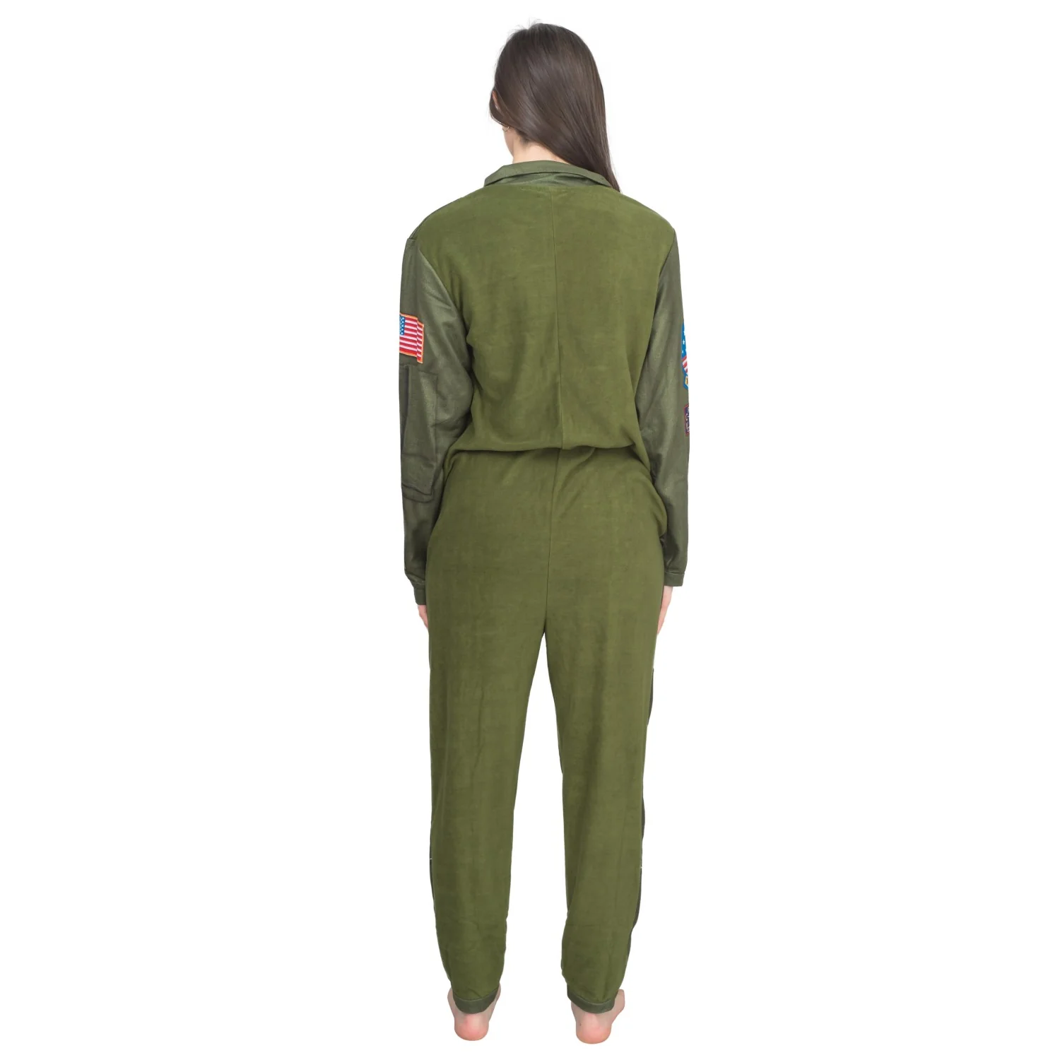 Top Gun Flight Suit Costume Pajama Union Suit - Image 5