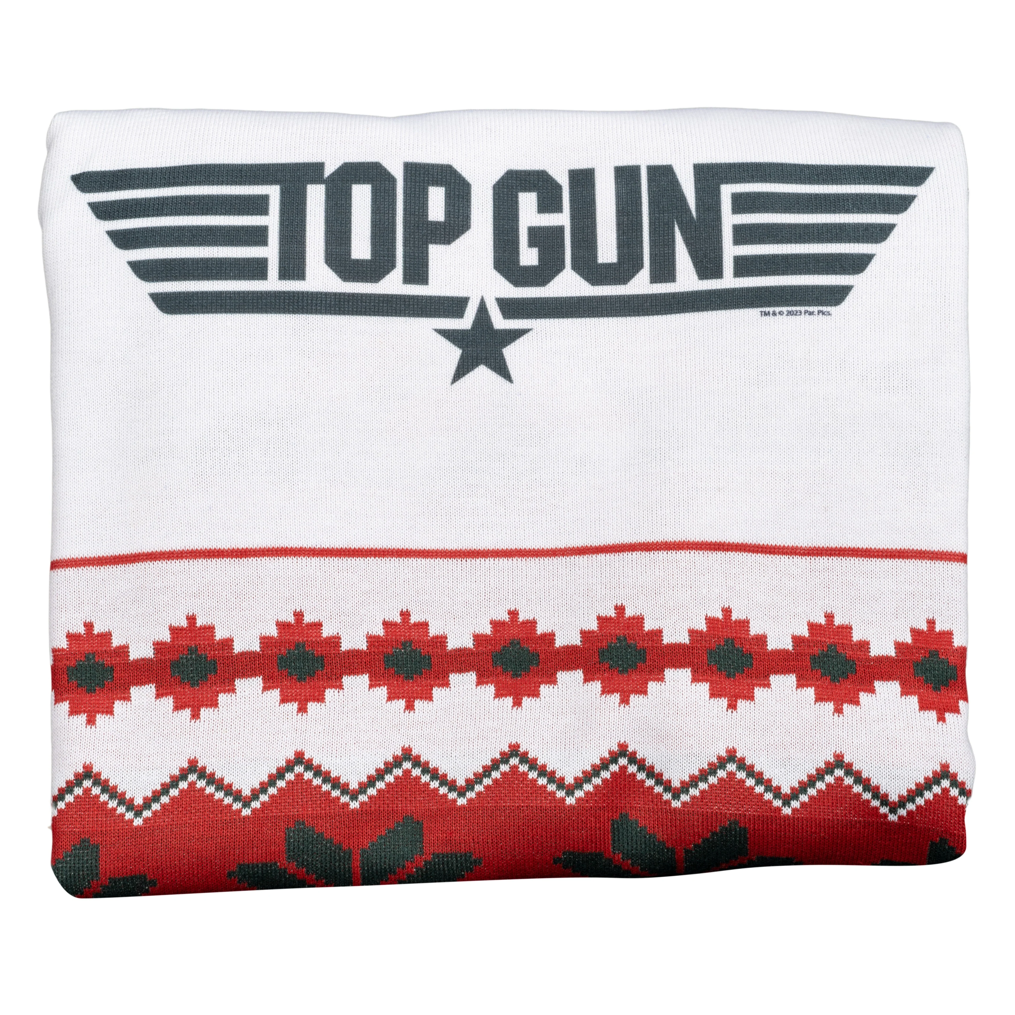 Top Gun Green Logo Christmas Sweater - Image 13