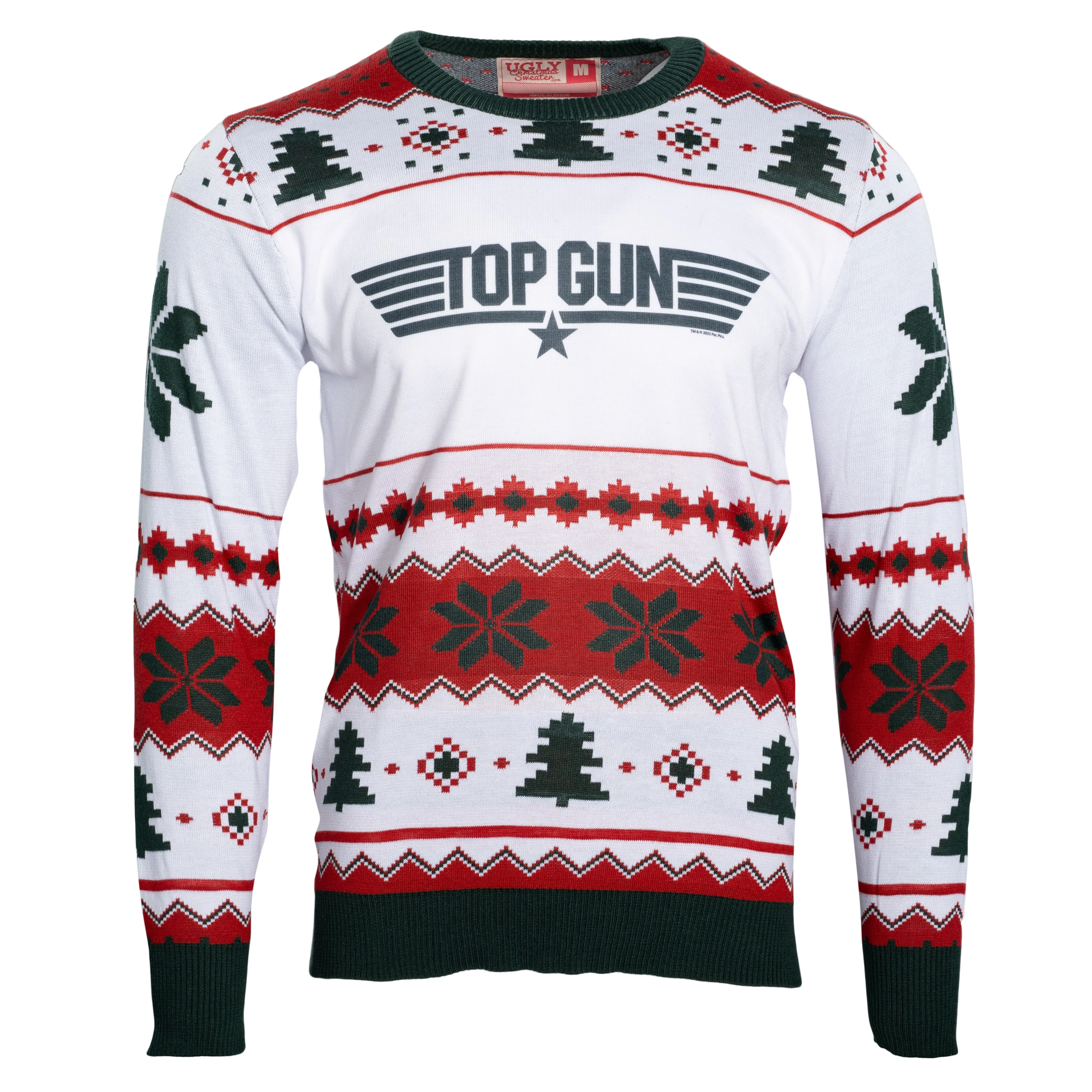 Top Gun Green Logo Christmas Sweater - Image 7