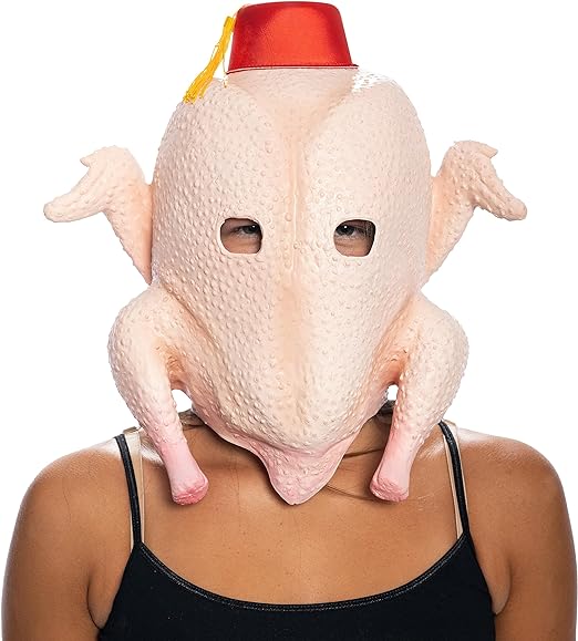 Turkey Head Mask and Glasses Set - Image 2