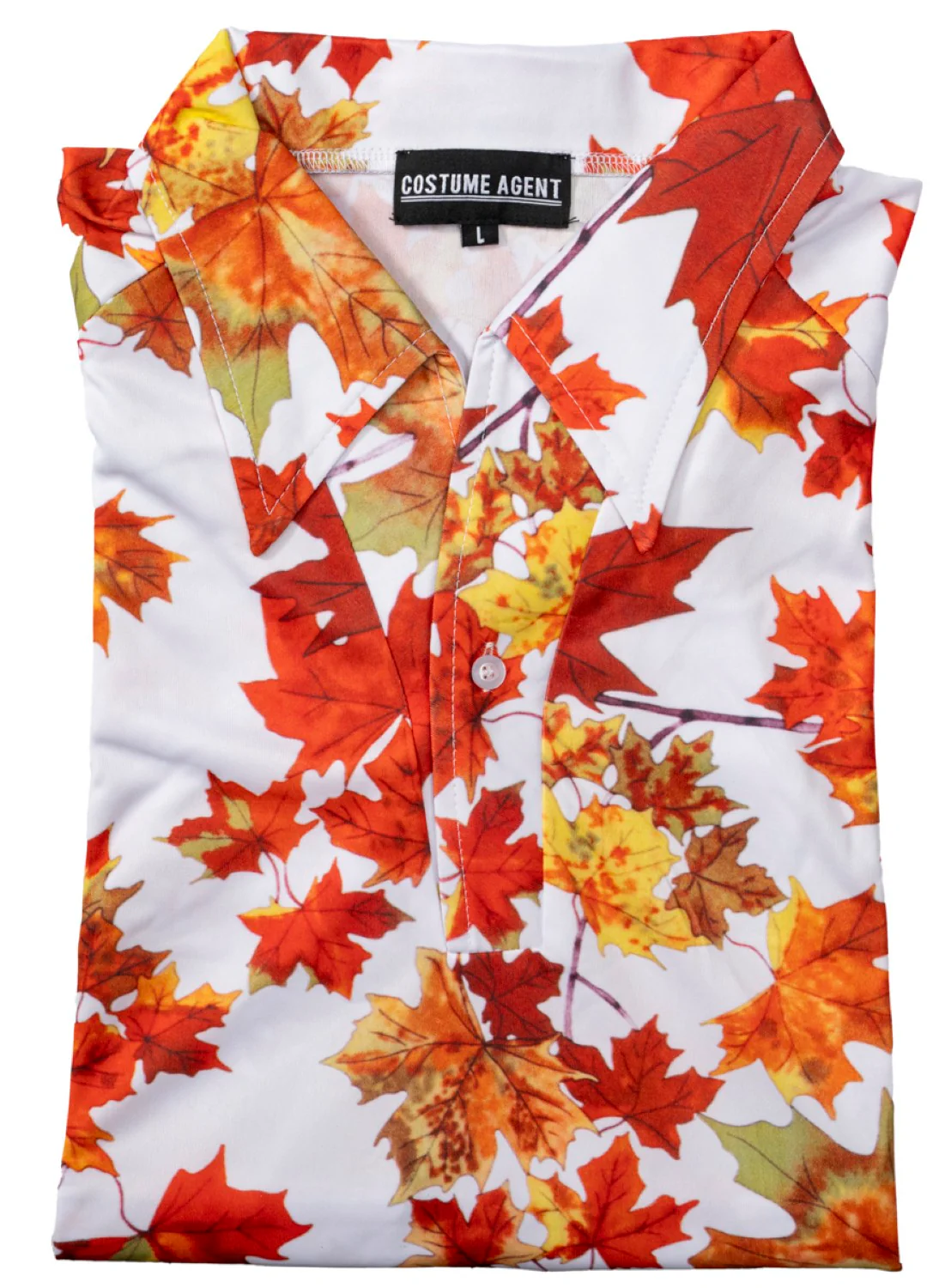 Tyler Durden Maple Leaf Button Up Shirt Adult Halloween Costume Cosplay Shirt - Image 2