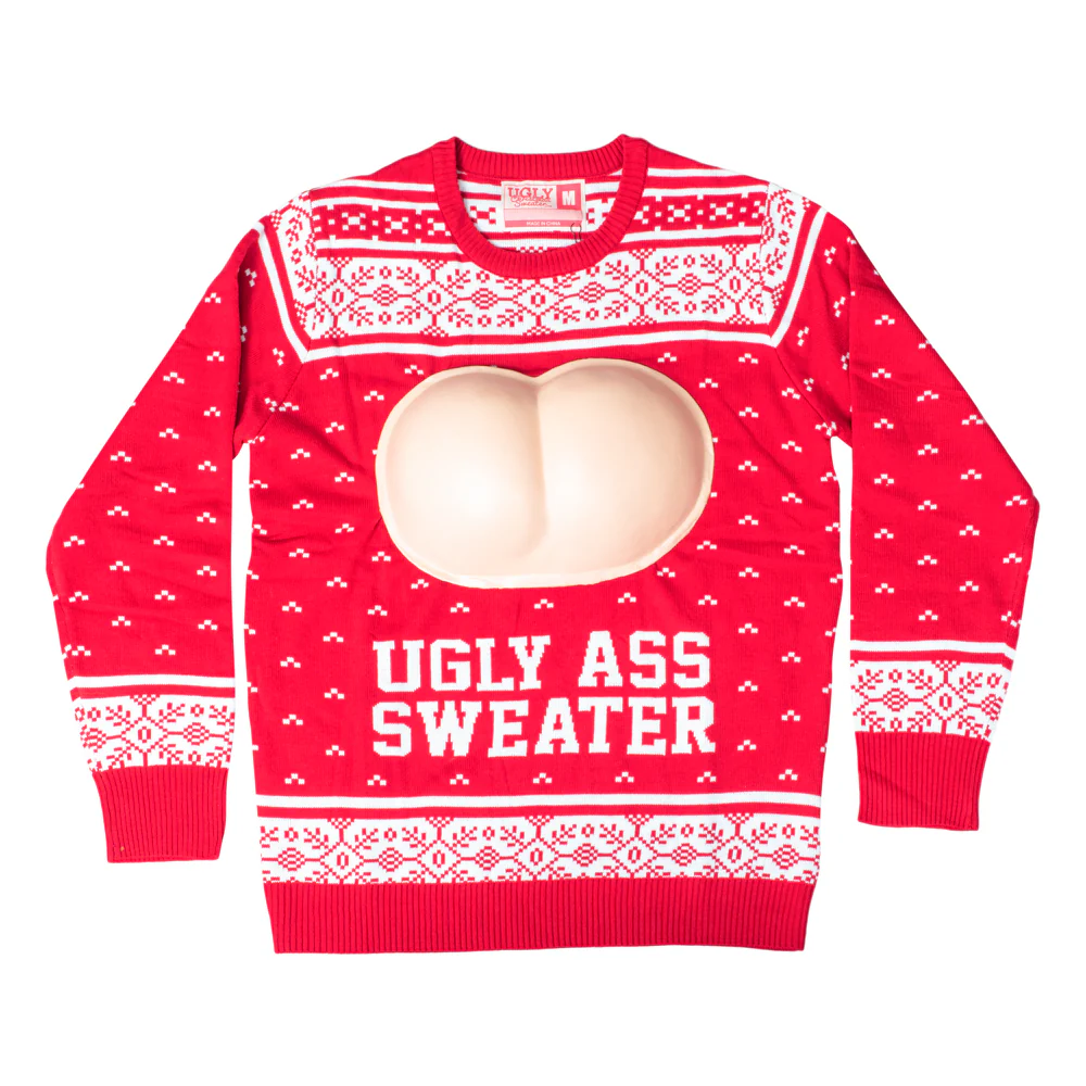 Ugly Behind Funny NOT PC Adult Unisex 3D Sweater - Image 3