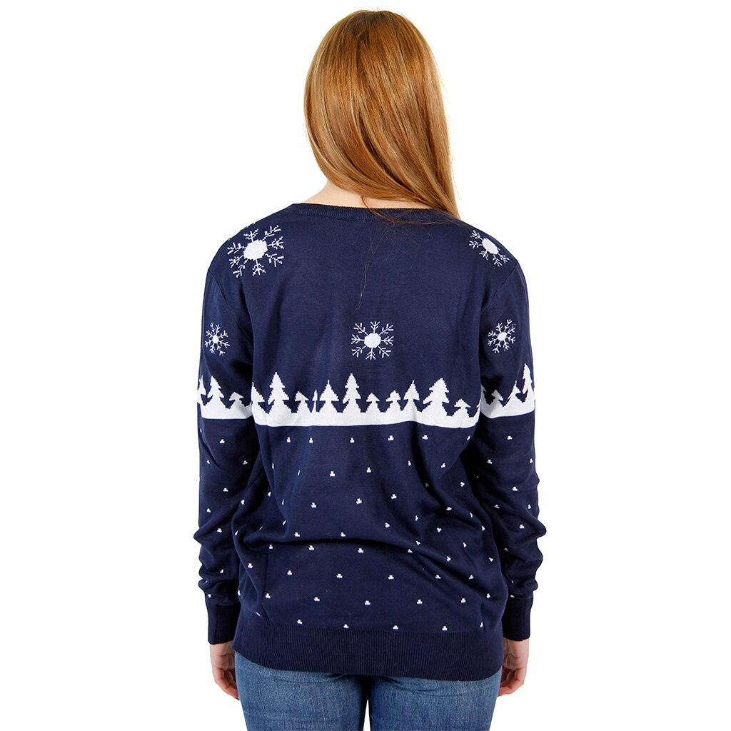 Ugly Christmas Sweater Humping Reindeer and Snow Sweater - Image 2