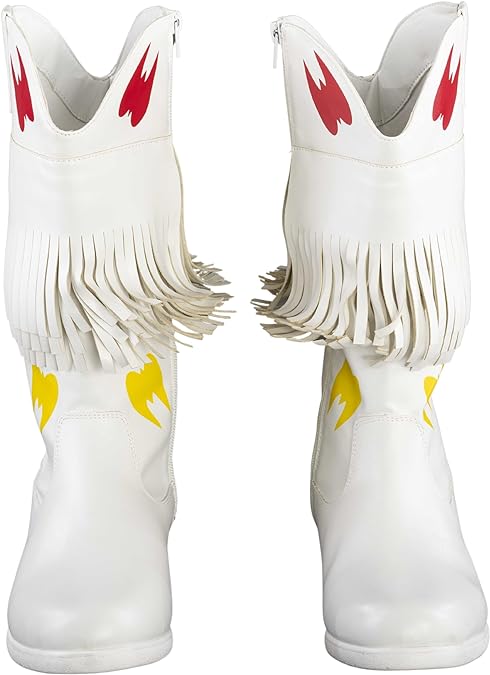 Ultimate Wrestler Warrior White Boots - Image 2