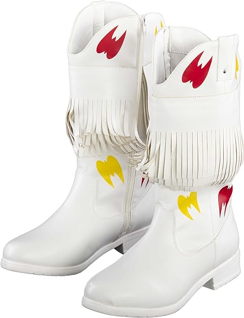 Ultimate Wrestler Warrior White Boots - Image 3