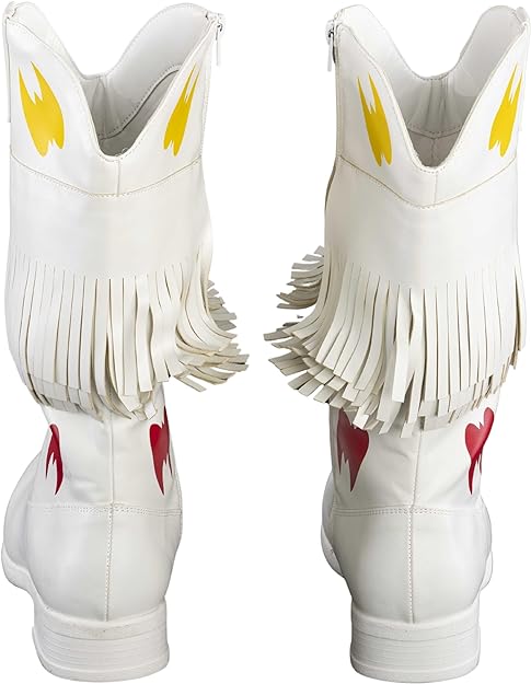 Ultimate Wrestler Warrior White Boots - Image 4