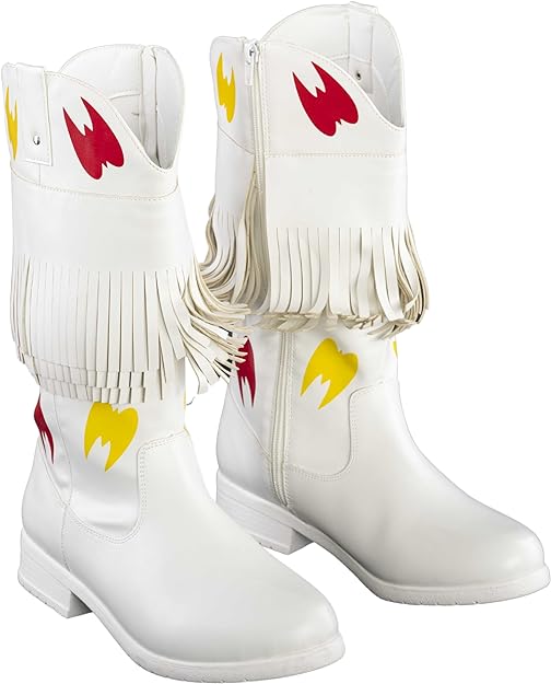 Ultimate Wrestler Warrior White Boots - Image 5