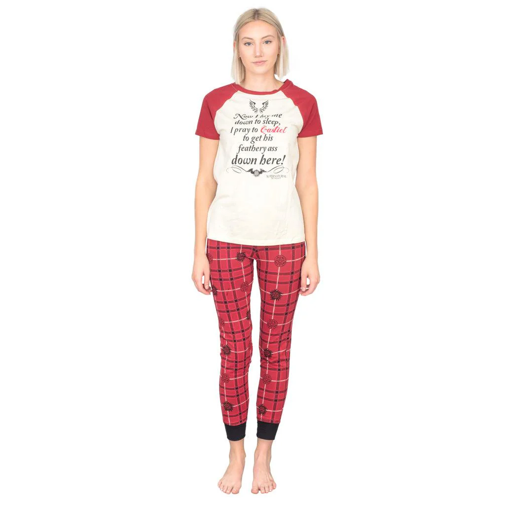 Underboss Super Natural Castiel Pray Pants and Shirt Pajama Set