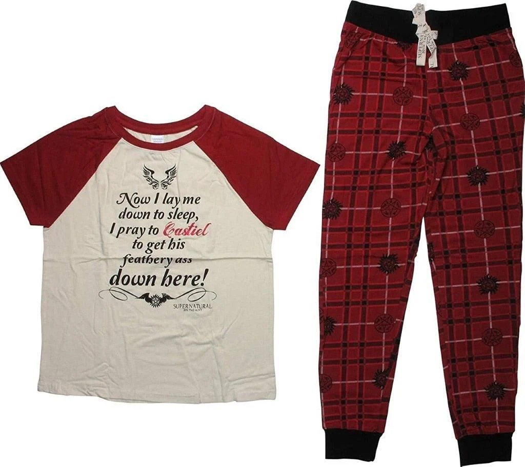 Underboss Super Natural Castiel Pray Pants and Shirt Pajama Set - Image 2