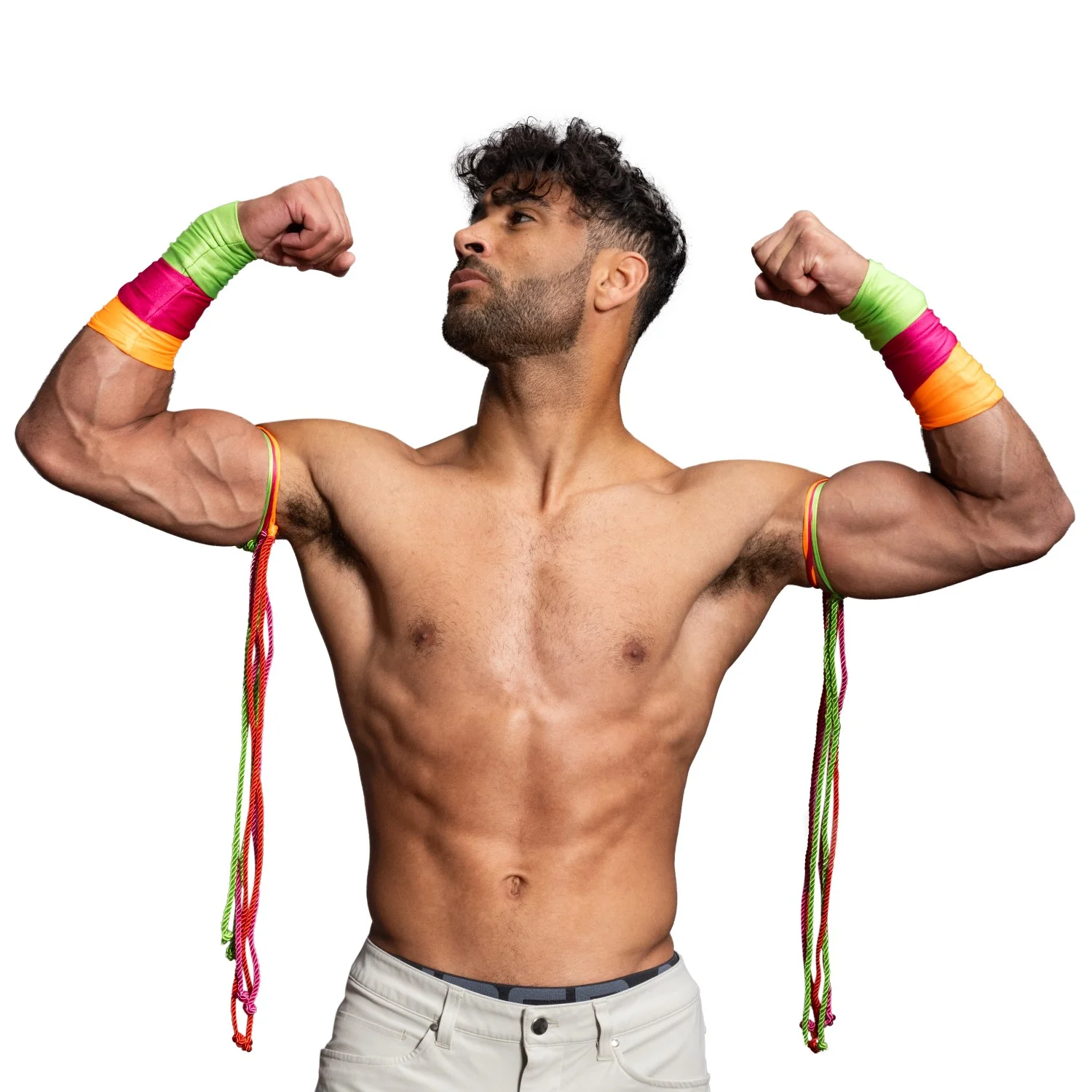 Ultimate Warrior Wrestler Halloween Cosplay Costume Wristband & Armbands - Image 7
