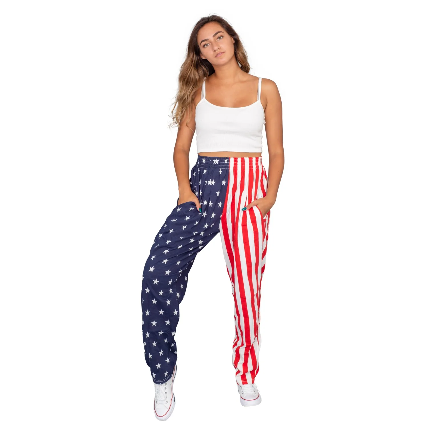 USA American Flag Lounge Pants Pajamas - Image 3