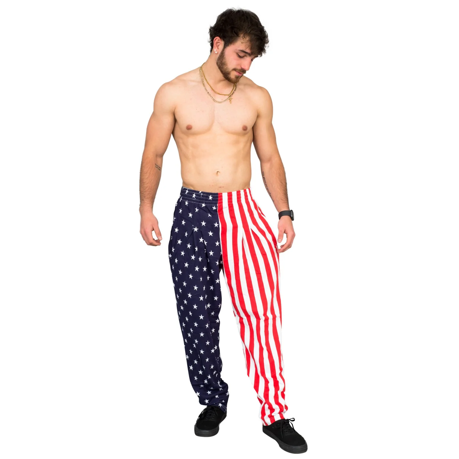 USA American Flag Lounge Pants Pajamas - Image 6