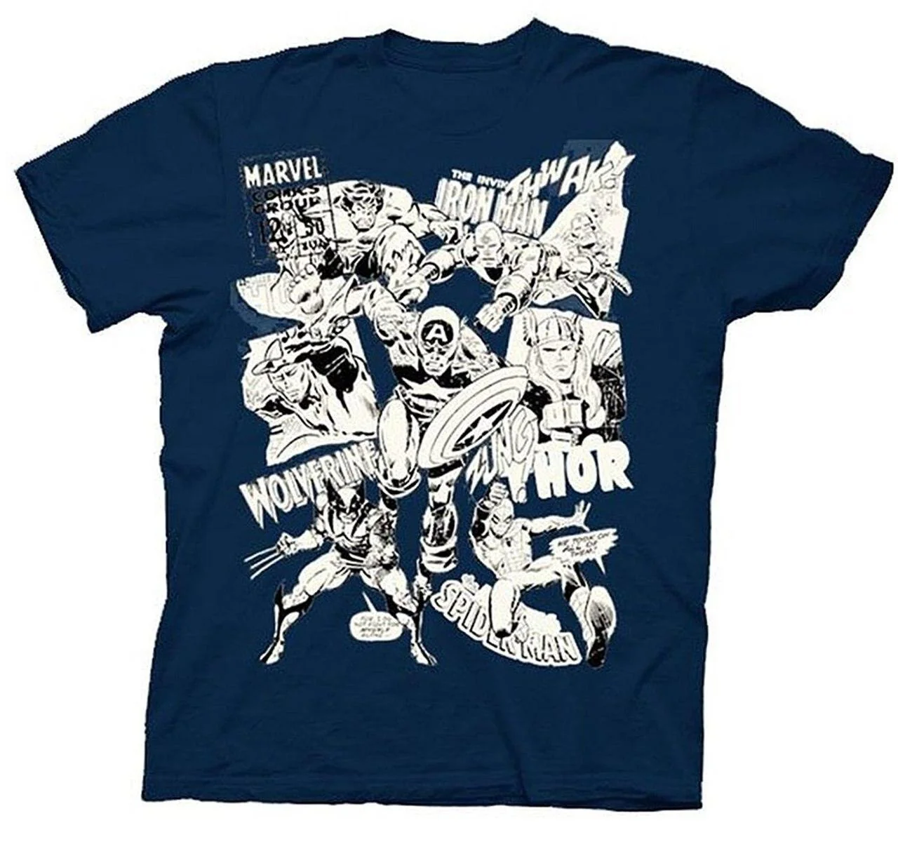 UV Collage Navy Youth T-shirt - Image 3
