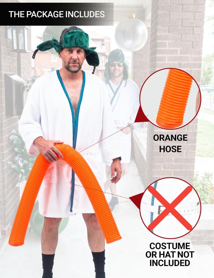 Vacation Movie Cousin Eddie Halloween Costume Accessory Orange Hose - Image 4