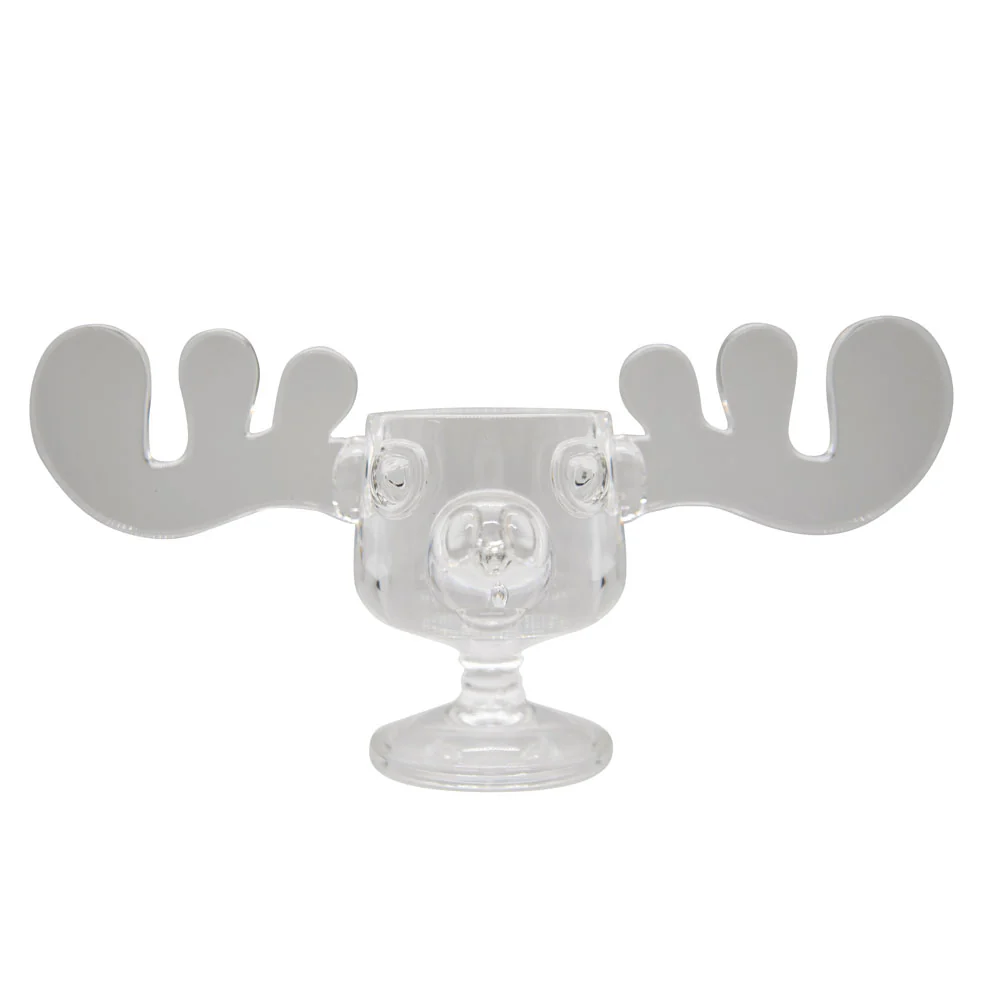 Vacation Movie Moose Mug Acrylic Christmas Clear Eggnog Mug - Image 3