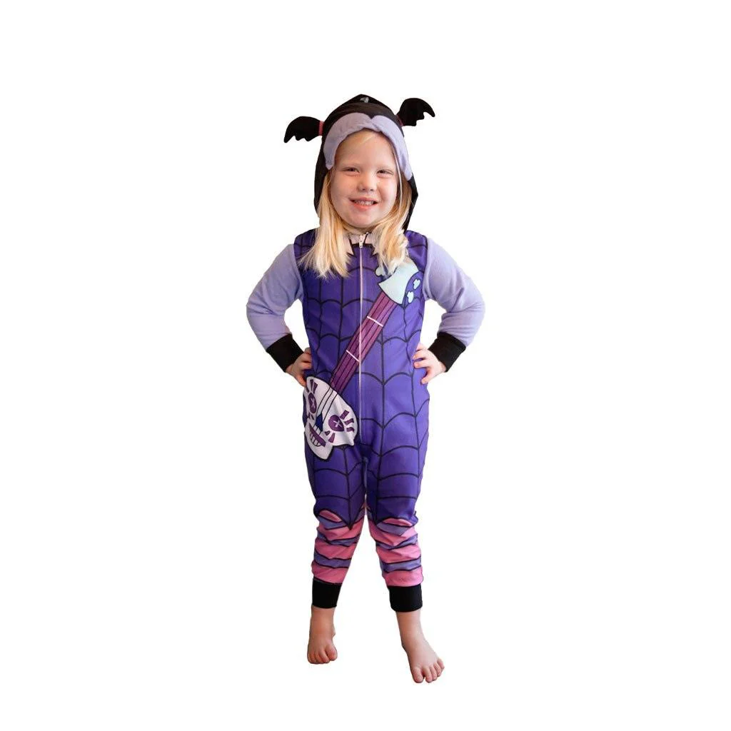 Vampirina Girls Costume One Piece Pajama Halloween Cosplay Costume Suit