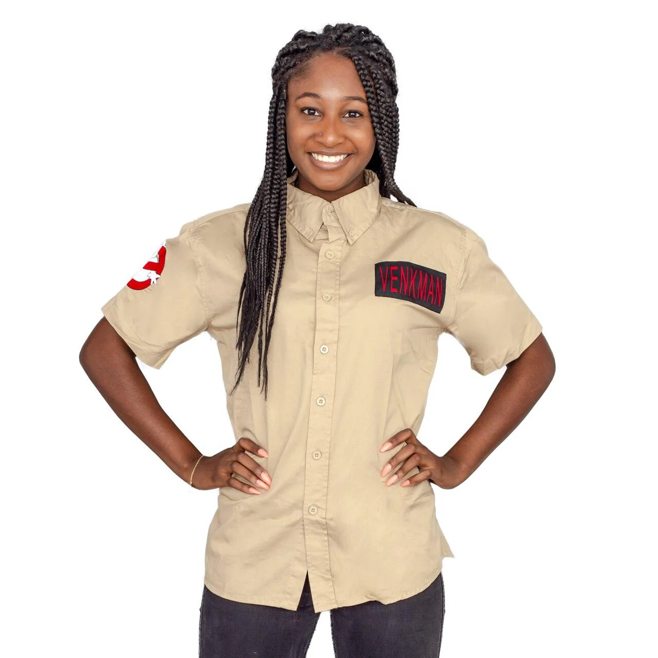 Venkman Button Up Costume Shirt - Image 3