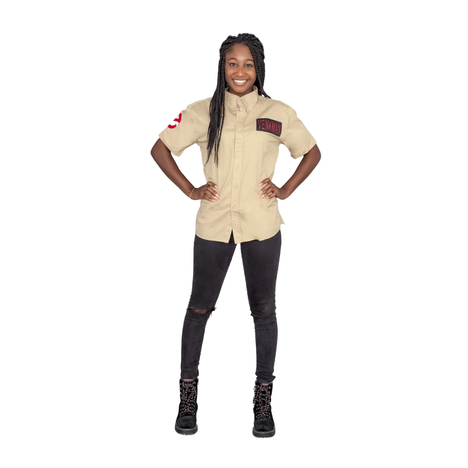 Venkman Button Up Costume Shirt - Image 5