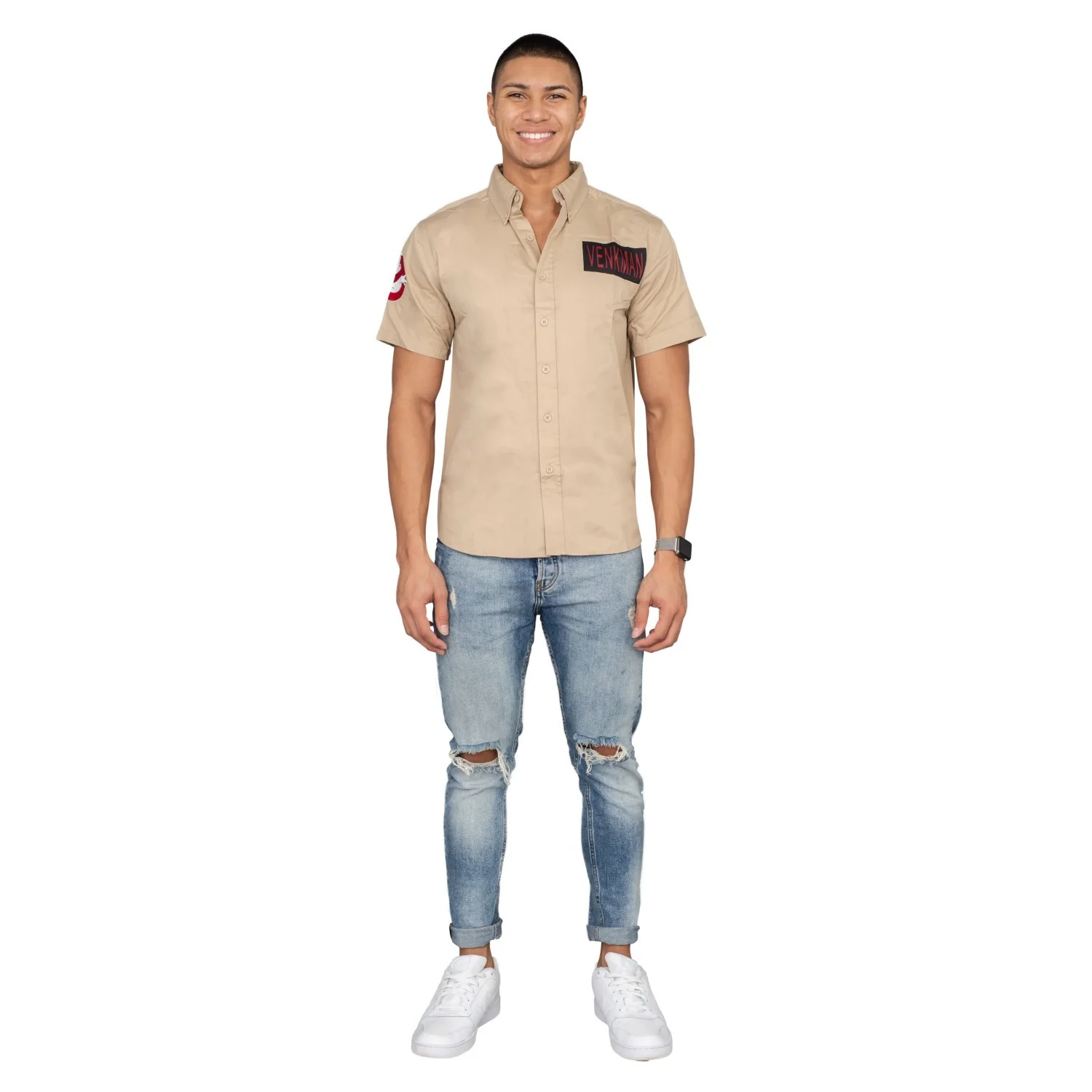 Venkman Button Up Costume Shirt - Image 8