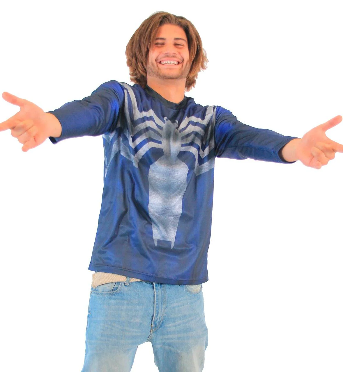Venom Symbiote Sublimated Adult LONG SLEEVE Costume T-Shirt - Image 3