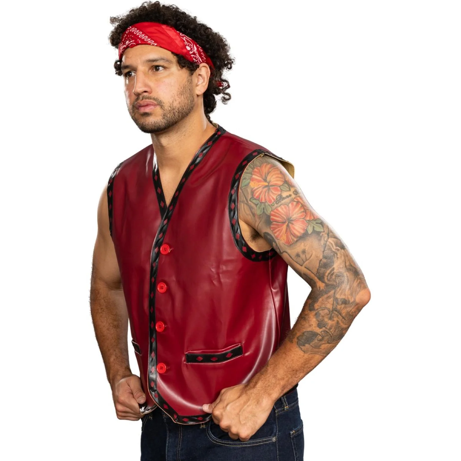 The Warriors Movie Halloween Cosplay Costume Vest and Bandana Set - Image 6
