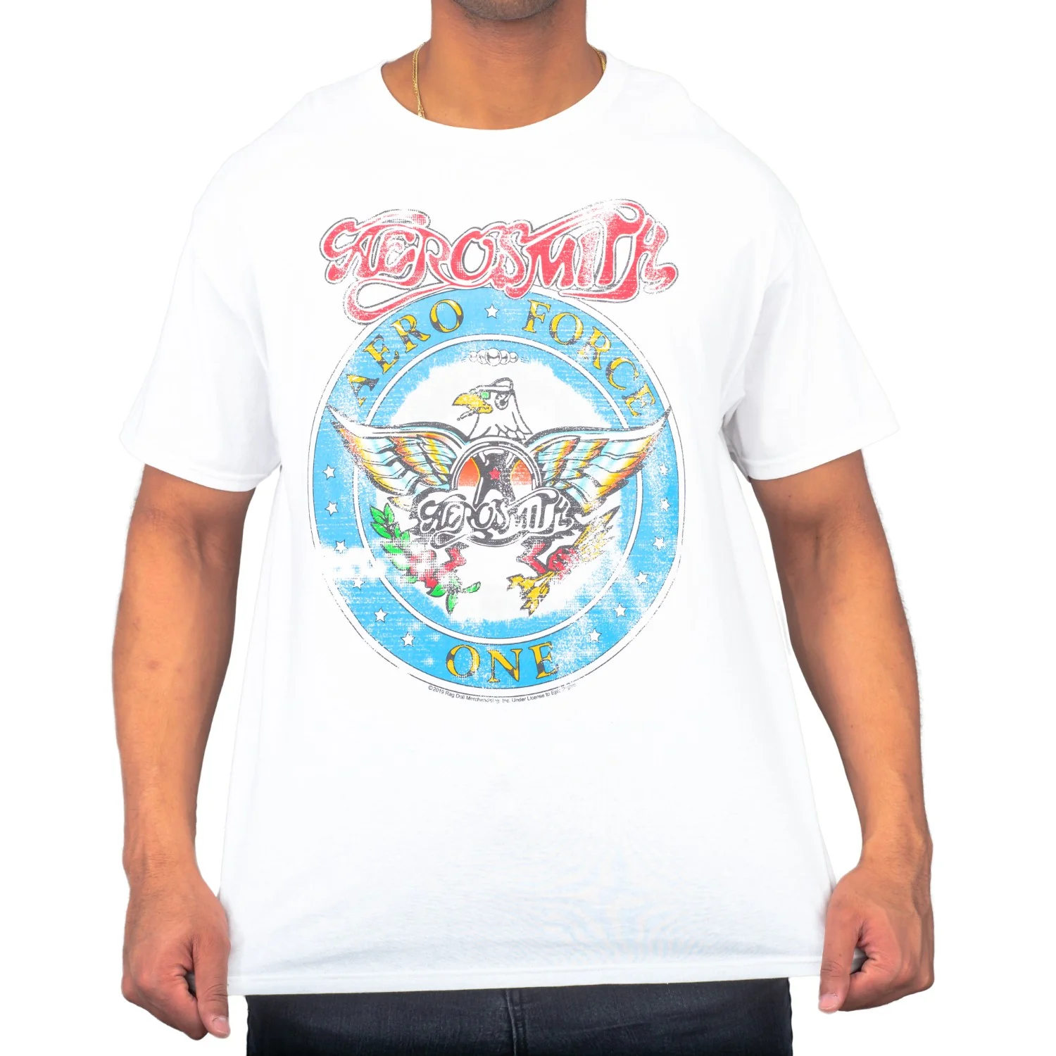 Wayne's World Aerosmith Aero Force Short Sleeve T-shirt Tee - Image 3