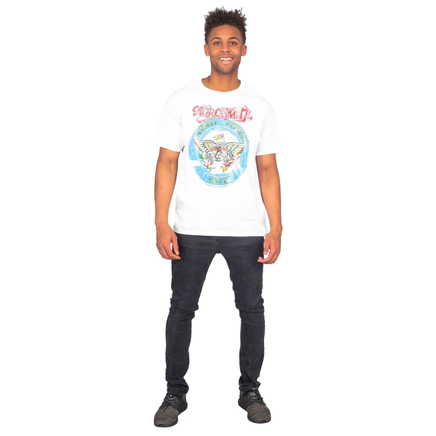 Wayne's World Aerosmith Aero Force Short Sleeve T-shirt Tee - Image 7