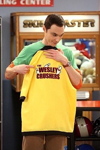 Wesley Crushers Bowling Gold Adult Button Up Costume Shirt - Image 2