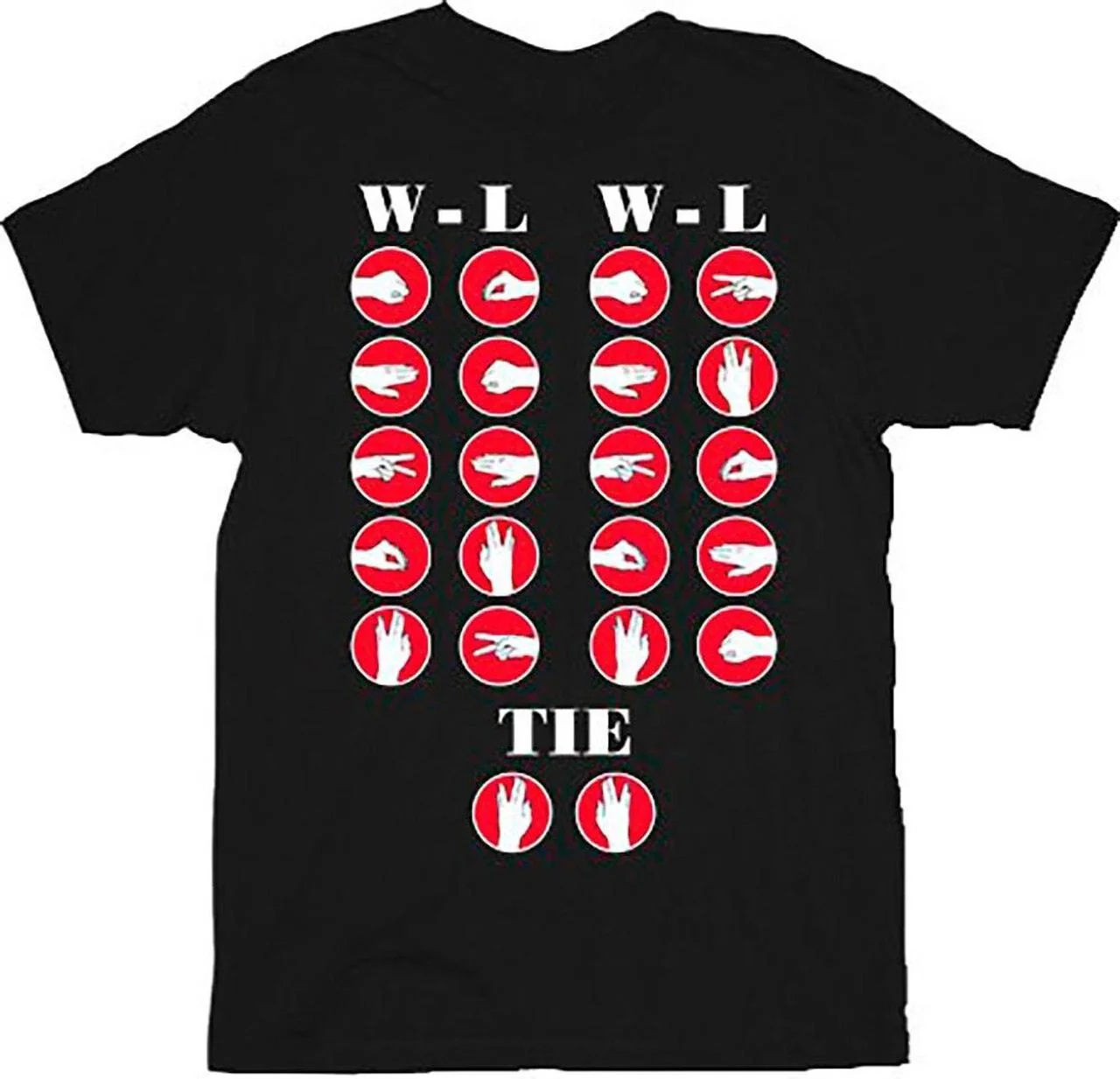 Winners and Losers of Rock, Paper, Scissors, Lizard, Spock T-shirt