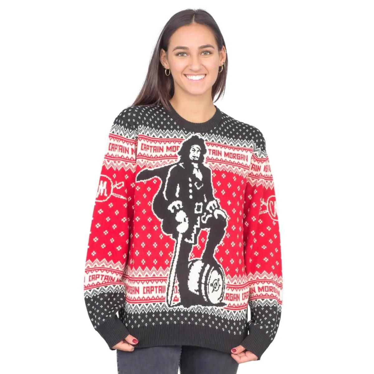 Women's Captain Morgan The Standing Captain Ugly Christmas Sweater - Image 2