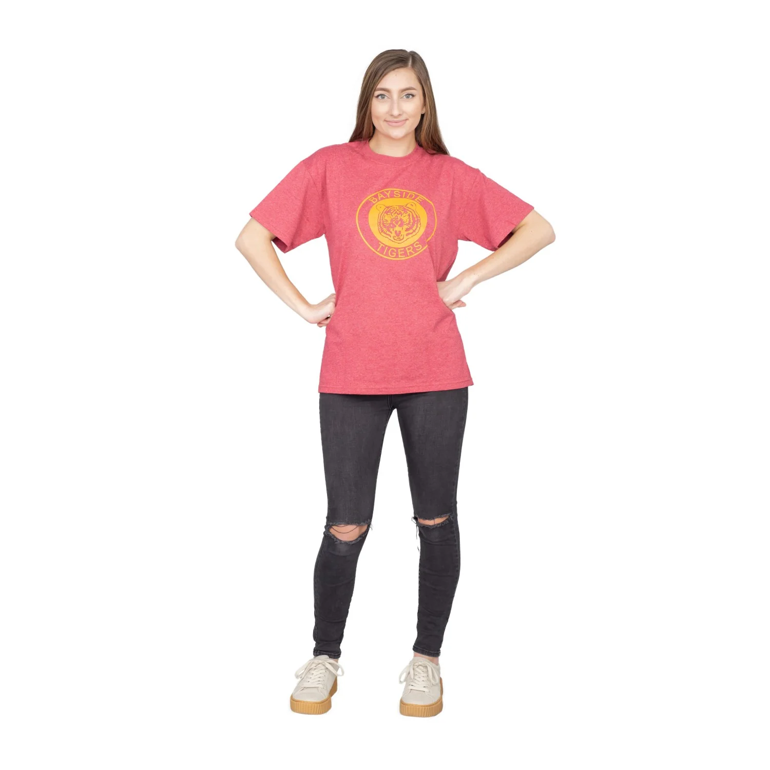 Women's SBTB Bayside Tigers School Logo Circle T-shirt - Image 3
