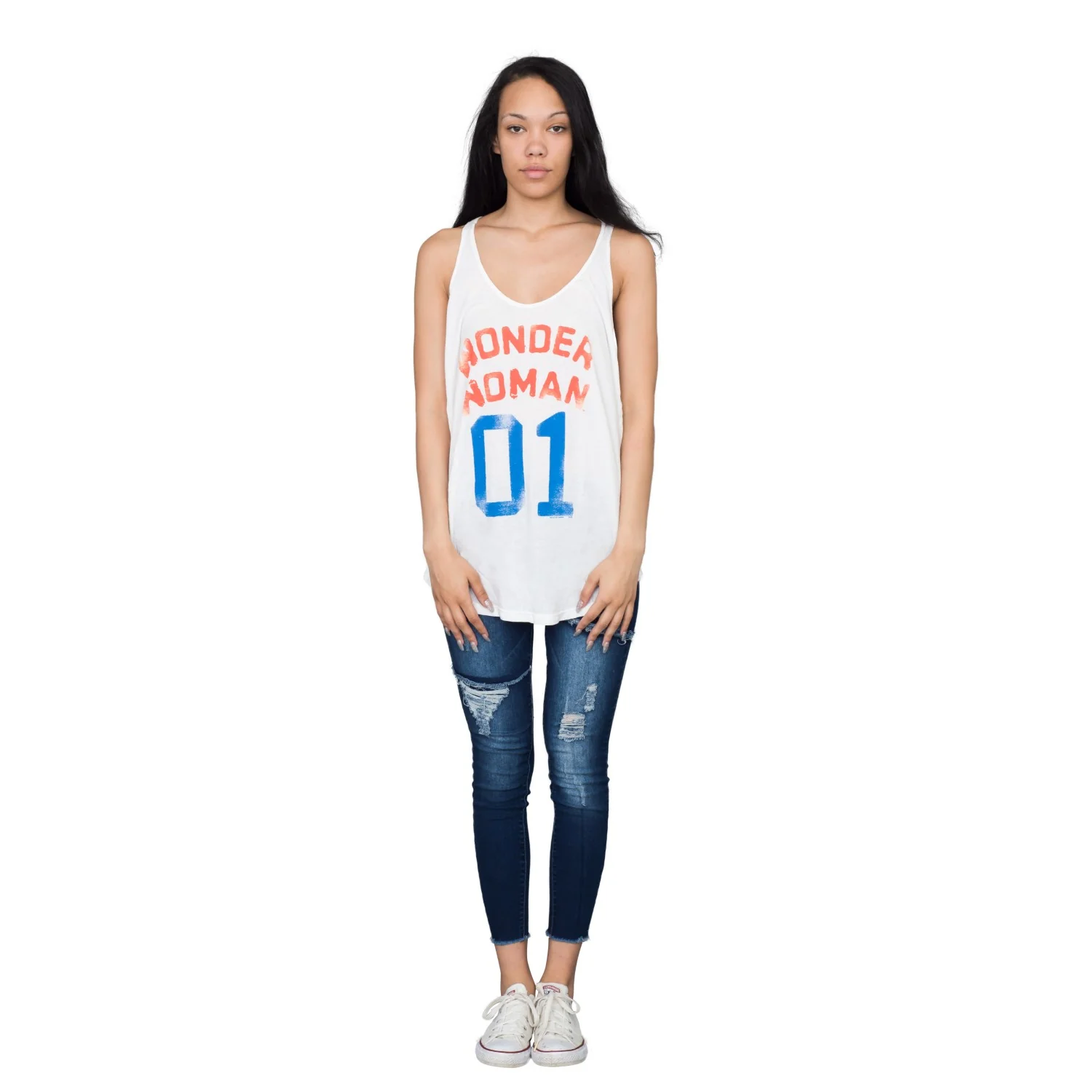 Women's Wonder Woman "01" Retro-Inspired Tank-Top - Image 2