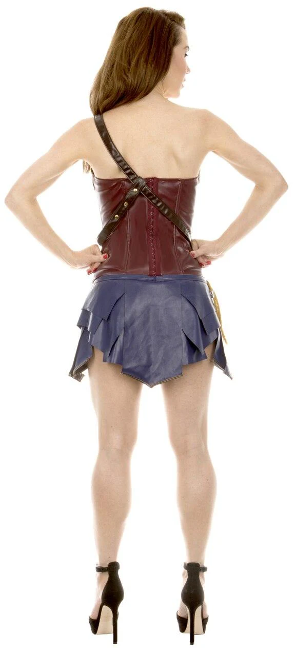 Wonder Woman Corset & Skirt Cosplay Costume - Image 2
